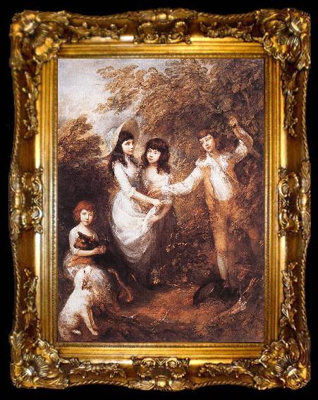framed  GAINSBOROUGH, Thomas The Marsham Children rdfg, ta009-2